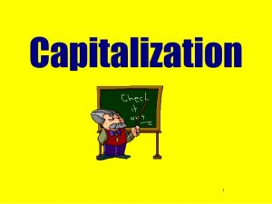 capitalization rules for online writing