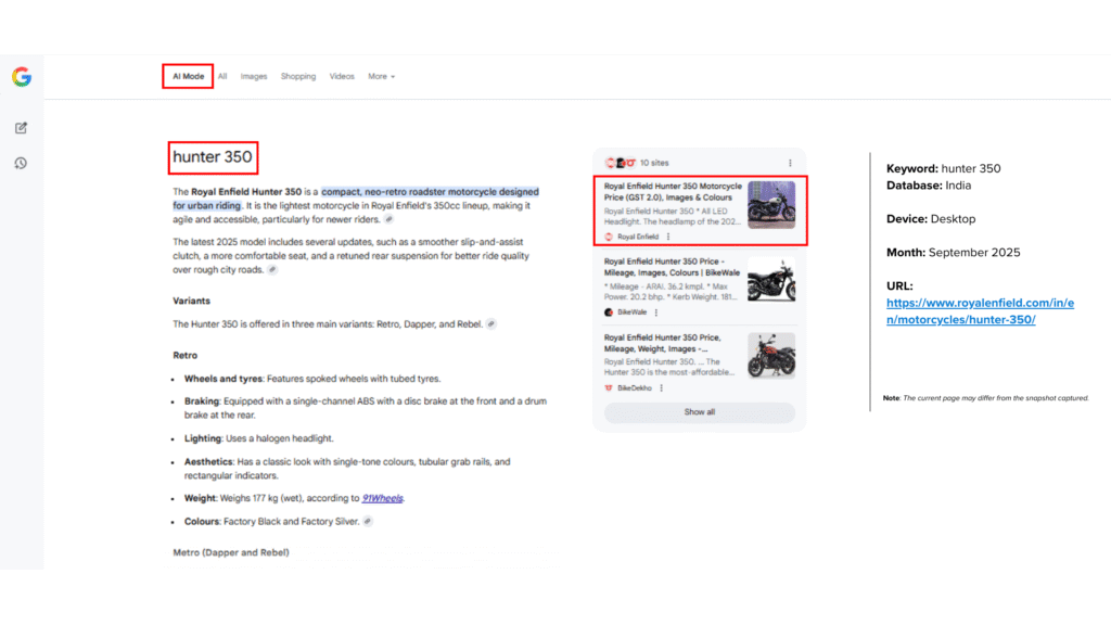 emiac-Royal-enfield-serp-ai-overview-case-study